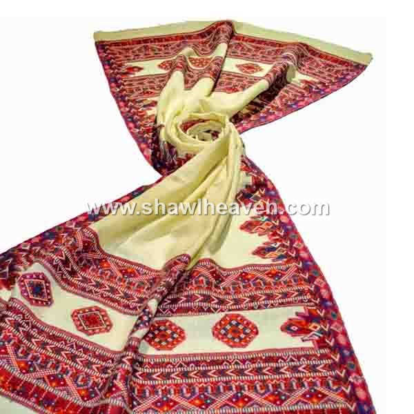 Traditional colorful kullu design shawls for men & women